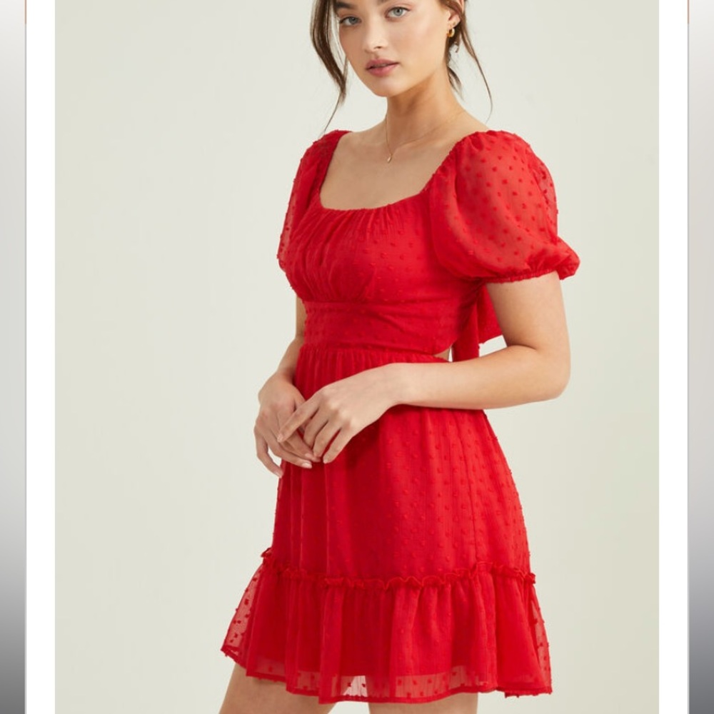 NWT Altar’d State Aurelia Clip Dot Dress